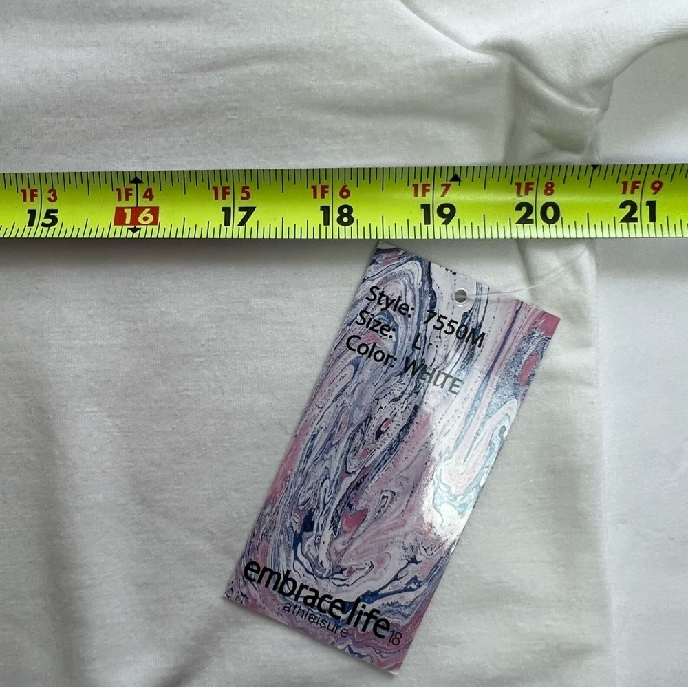 EMBRACE LIFE Athleisure Girl’s Sweatshirt Top Size Large Multi Color Lettering - Picture 7 of 9